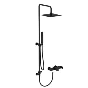 Square Shower column with mixer