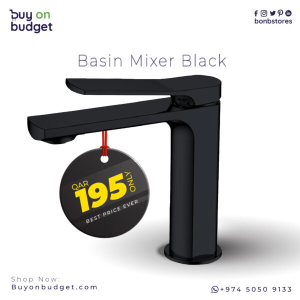 black basin mixer for kitchen
