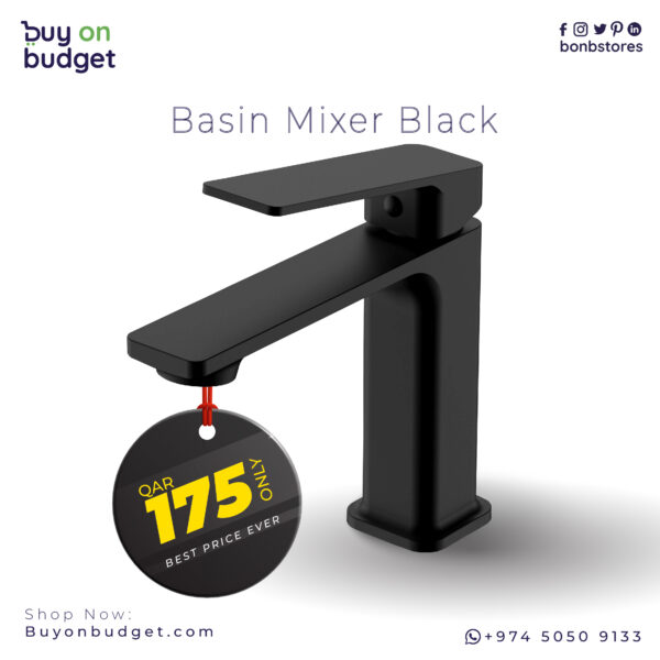 black basin mixer