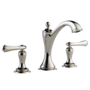 Widespread Lavatory Faucet Less-Handles Polished Nickel Color