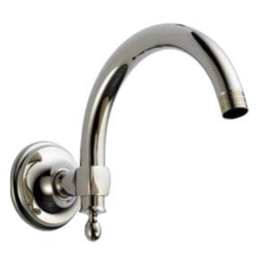 Round Classic Slide Bar Shower Arm and Flange Chrome Color