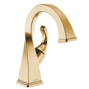 Single Handle Lavatory Faucet Gold Color