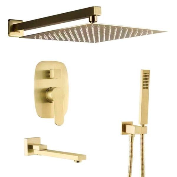 Shower Set Brushed Gold Color