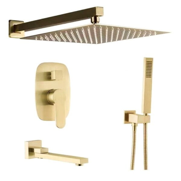 Shower Set Luxury Gold Color