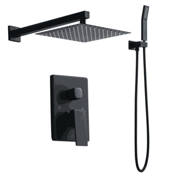 Concealed Rain Shower Set 3-way - (Matt Black) NH04442MB-1