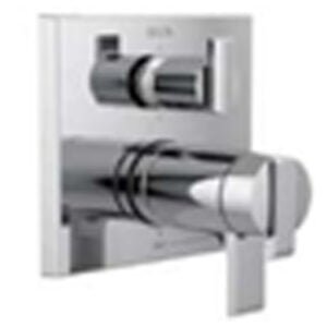 Valve Trim with 6-Setting Integrated Diverter Chrome Color