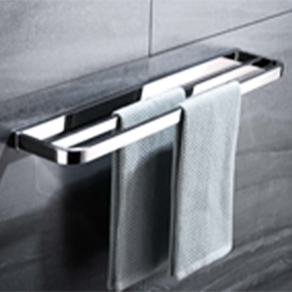 Double Rail Towel Rack Chrome Color