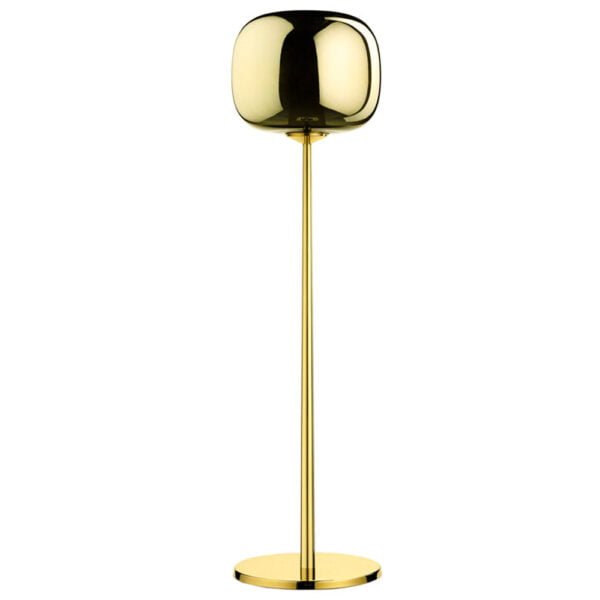 Floor Lamp Glass Ball Gold Color