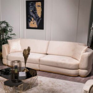 4 seater sofa beige color