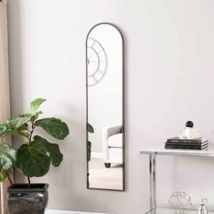Metal Frame Wall Mirror White Color