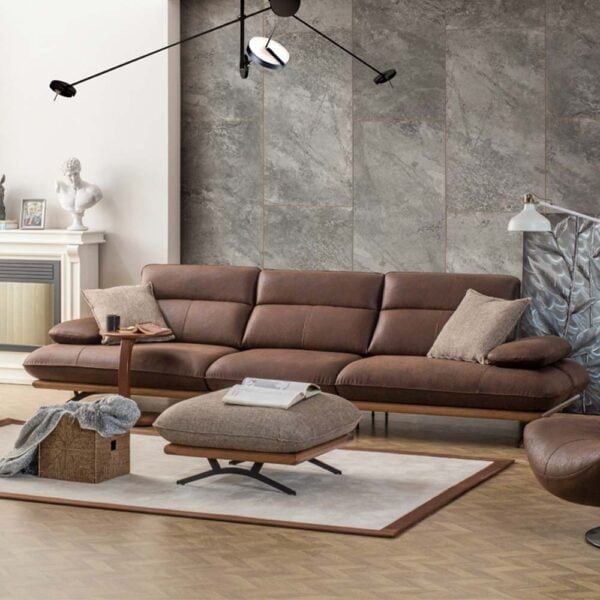 One seater sofa Brown color