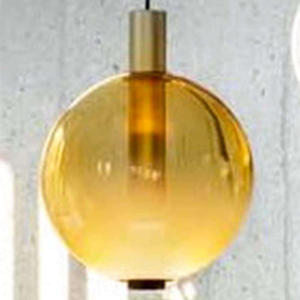 Yellow Glass Ball Pendant Lamp