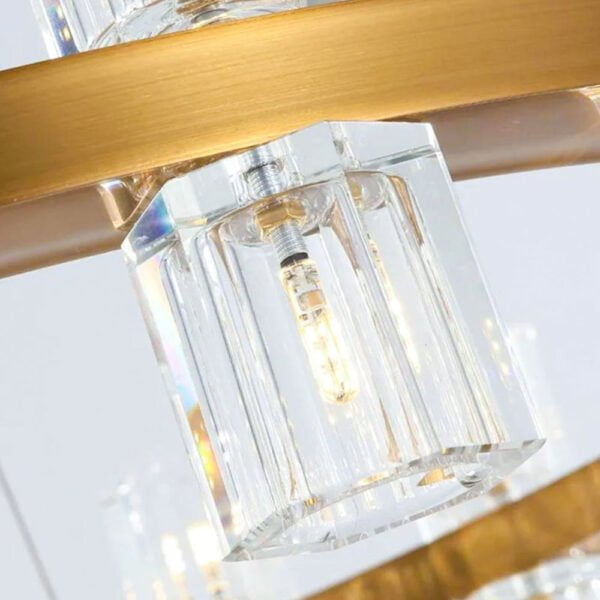 Luxury Ring Pendant Lamp Gold Color