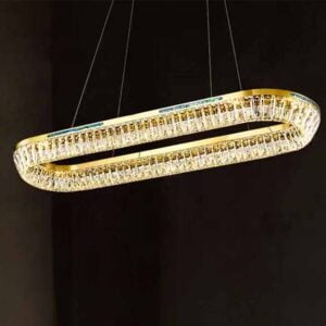 Single ROUND PENDANT LAMP Gold Color