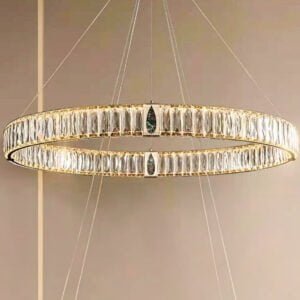 Luxury Ring Chandelier Warm White Color