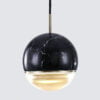 Marble Glass Pendant Lamp Black Color