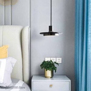 Black Marble Rund Pendant Lamp