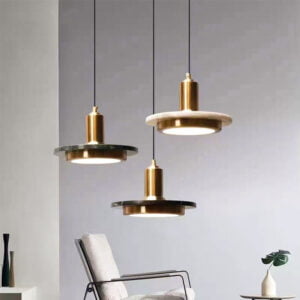 White Marble Rund Pendant Lamp