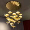 Luxury Italian Gold Moon IC LED Chandelier