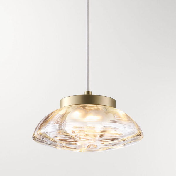 Modern Round Glass Led Pendant Lamp