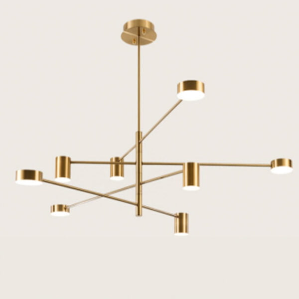 Modern Gold LED Sputnik Chandelier Pendant Light