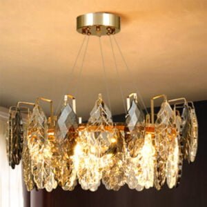 Luxury Round Pendent Lamp Gold Color