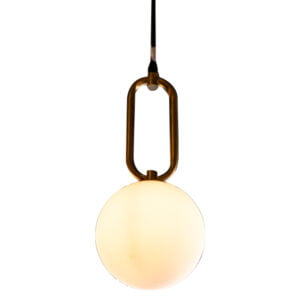 Modern Gold Frame Stylish Glass Ball Shade Pendant Lights - D116/1 (3tone color)