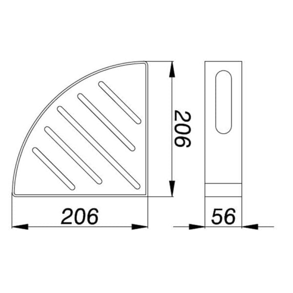 Corner PVC Shower Basket - G081047