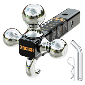 ORCISH 3-in-1 Trailer Hitch with Tri-Ball Mount and Tow Hook