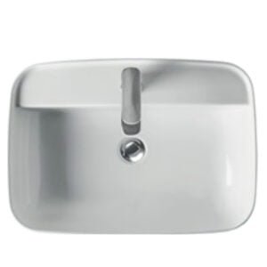 Tribeca One-Hole Freestanding W-Basin White Color