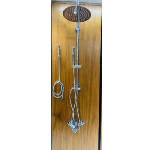 UNO Set Composition w/ Basin mixer-Bath mixer-Shower column-Shut off Chrome 1Set 2Pkt(UNO9200-CR)