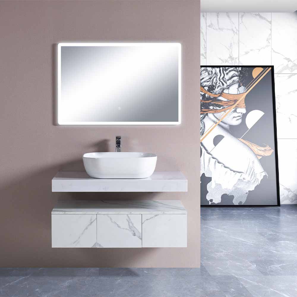 Vanity Cabinet White Marble Design Color