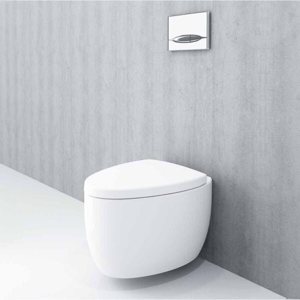 Wall Hung Wc Pan Etna Combo Glossy White Color