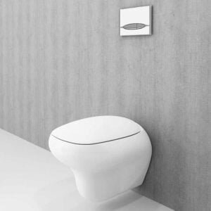 Wall Hung Wc Rimless Combo Fenice Glossy White Color