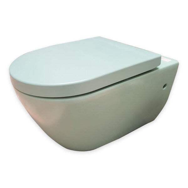 Wall Hung Wc Rimless Combo Venezia Mat Mint Green Color