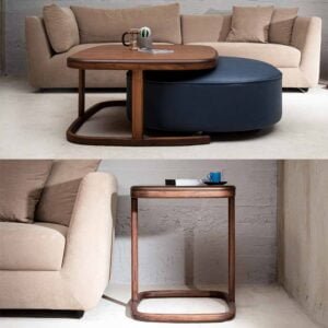 Center Table + Side Table Wood Color