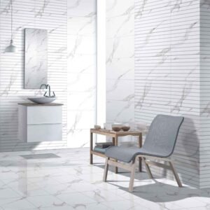 300x600 Vivid White Liner Decore Tile