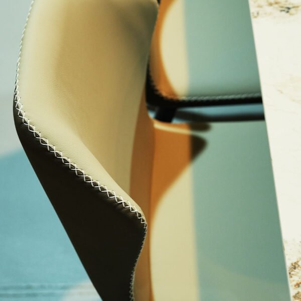 Luxury Marble Top Rectangular Modern Design Dining Table Set