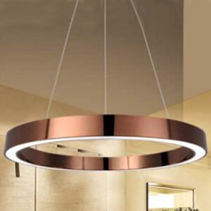 Modern Luxury Indoor Gold Ring LED Pendant Lamp
