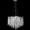 Modern Chrome Round Tree Branch LED Crystal Pendant Light