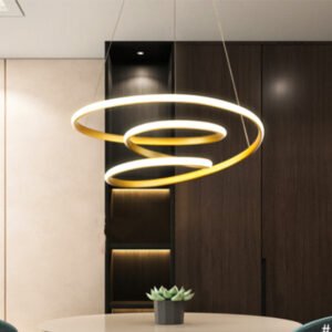 Modern Creative Black Round Design LED Pendant Lights
