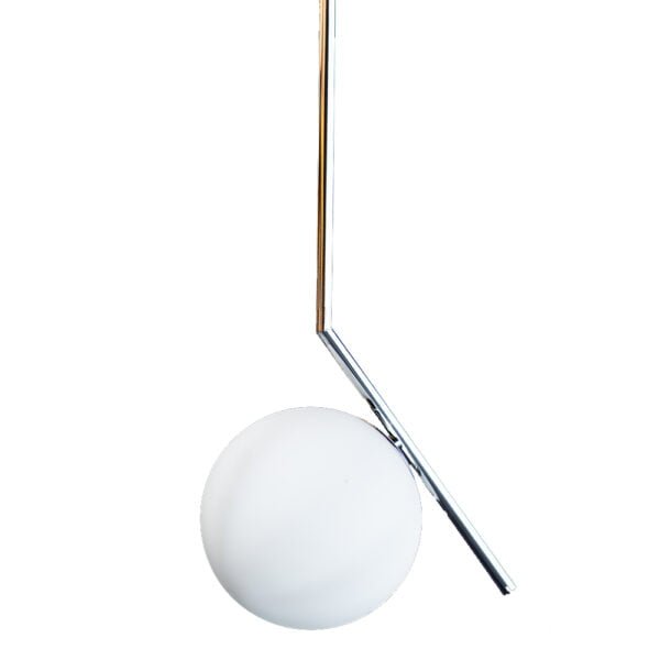 Modern Creative Nordic Glass Ball LED Pendant Lights - (D107/1) Silver (3tone)