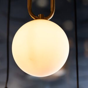 Modern Nordic Minimalist Glass Ball LED Pendant Lights - (D116/1) Silver (3-tone)
