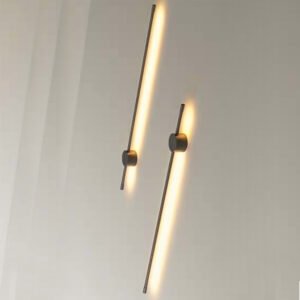 Nordic Modern Silver Long Stick Strip LED Wall Lamp