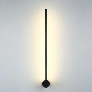 Modern Minimalist Matt Black Long Stick LED Wall Lights