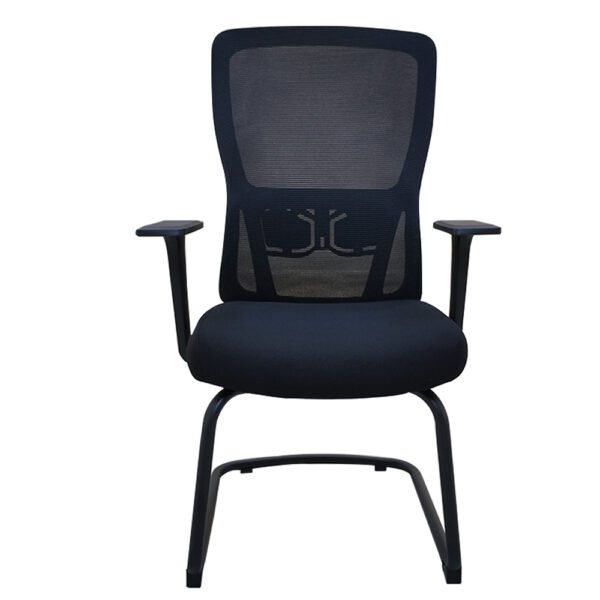 Office Chair with Metal Legs - Black