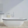 Bathtub Solid Surface 1820x800x550mm White & Black Liner (YL6156 )