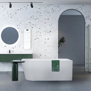 Bella Corner Acrylic Bathtub 1700x800x600MM - White