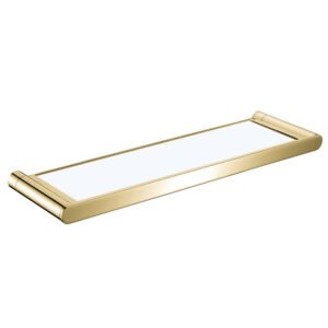 Bathroom Glass Shelf - (Brushed Gold) A020 11 30 1