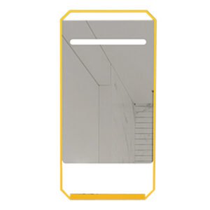 Bathroom Wall-mount LED Tempered Mirror 500x800MM – Brushed Gold (0041433)
